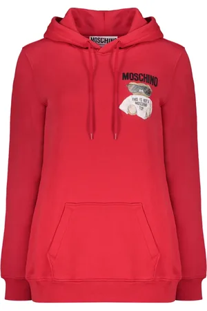 Moschino Dames, Sweatshirts & Hoodies, Rood, Maat: XS Katoen