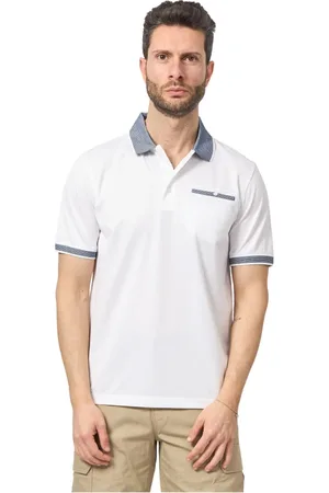 Bugatti Heren, Tops, Wit, Maat: 3XL Katoen