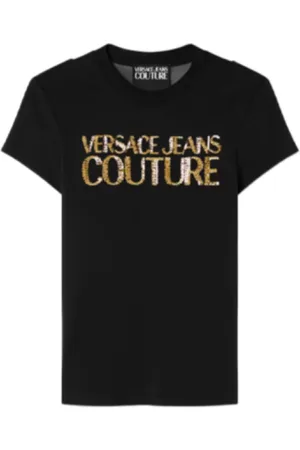 VERSACE Heren, Tops, Zwart, Maat: S Katoen
