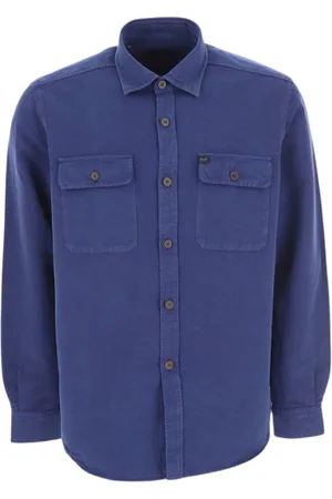 FAY Heren, Overhemden, Blauw, Maat: 2XL