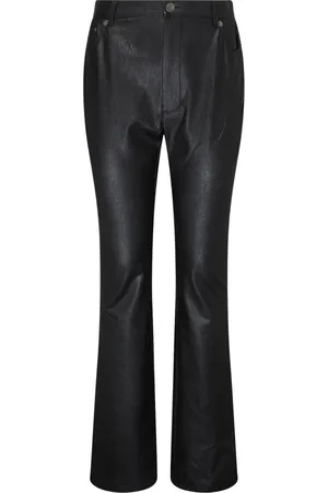 Twin-Set Dames, Broeken, Zwart, Maat: M Leer