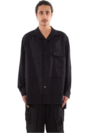 Y-3 Heren, Overhemden, Zwart, Maat: M