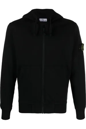 Stone Island Heren, Sweatshirts & Hoodies, Zwart, Maat: L Katoen