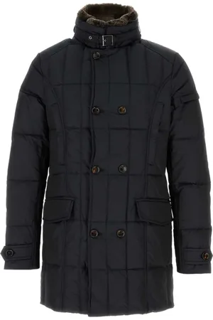 MOORER Heren, Jassen, Blauw, Maat: L Poliester