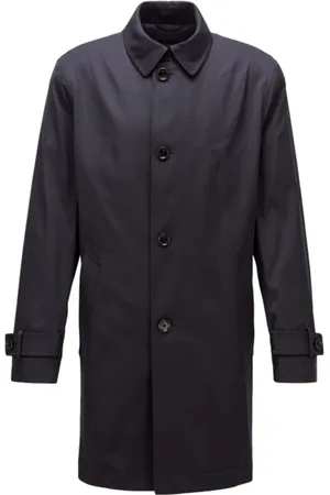 HUGO BOSS Heren, Mantels, Zwart, Maat: 2XL Katoen