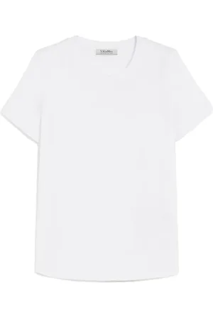 Max Mara Dames, Tops, Wit, Maat: S Katoen