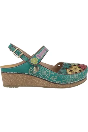 LAURA VITA Dames, Schoenen, Blauw, Maat: 36 EU Leer