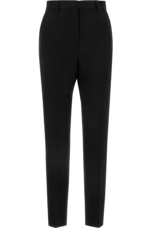 Dolce & Gabbana Dames, Broeken, Zwart, Maat: XS Wol