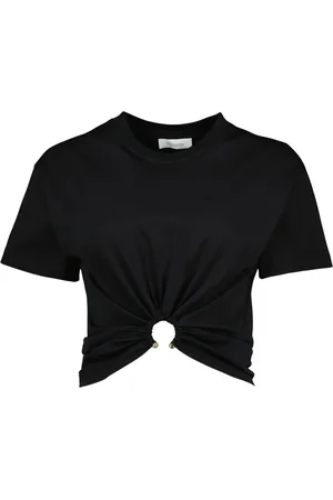 Paco rabanne Dames, Tops, Zwart, Maat: L Katoen