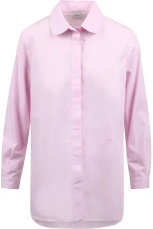 Patou Dames, Blouses & Shirts, Roze, Maat: XS Katoen