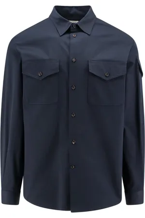 Alexander McQueen Heren, Overhemden, Blauw, Maat: M Katoen
