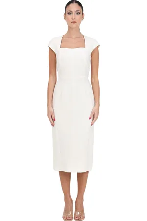 Max Mara Dames, Jurken, Wit, Maat: XS Poliester