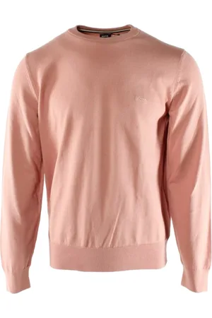 HUGO BOSS Heren, Truien, Roze, Maat: 2XL Katoen