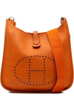 Hermès Dames, Pre-owned, Oranje, Maat: ONE Size Leer