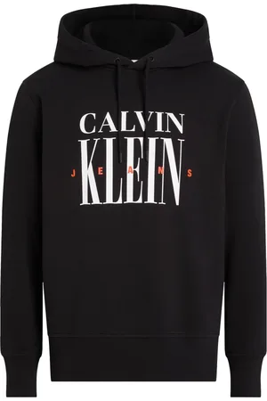 Calvin Klein Heren, Sweatshirts & Hoodies, Zwart, Maat: XS Katoen