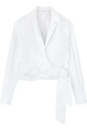 ERMANNO SCERVINO Dames, Blouses & Shirts, Wit, Maat: M Katoen