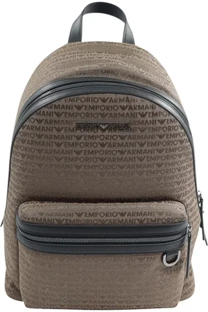 Emporio Armani Heren, Tassen, Bruin, Maat: ONE Size Katoen