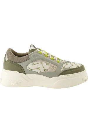 Fendi Heren, Schoenen, Groen, Maat: 40 EU Leer