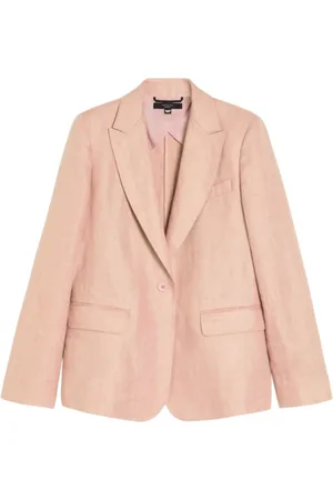 Max Mara Dames, Jassen, Roze, Maat: M Linnen