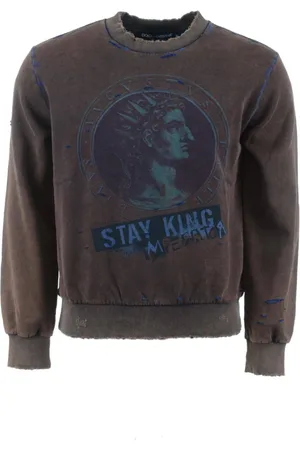 Dolce & Gabbana Heren, Sweatshirts & Hoodies, Bruin, Maat: L