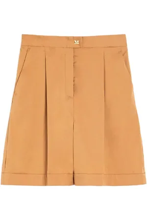 Max Mara Dames, Korte broeken, Bruin, Maat: XS Katoen