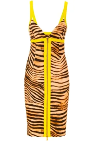 Roberto Cavalli Dames, Jurken, Veelkleurig, Maat: S