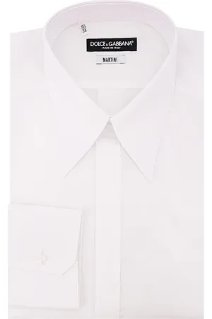 Dolce & Gabbana Heren, Overhemden, Wit, Maat: L Katoen