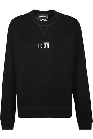 Dsquared2 Heren, Sweatshirts & Hoodies, Zwart, Maat: M Katoen