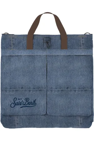 MC2 SAINT BARTH Dames, Tassen, Blauw, Maat: ONE Size Katoen