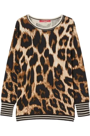 Persona by Marina Rinaldi Dames, Truien, Bruin, Maat: M Katoen