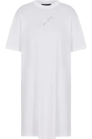 Armani Exchange Dames, Jurken, Wit, Maat: M Jersey