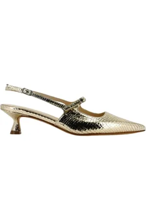 ANNA F. Dames, Schoenen, Geel, Maat: 37 EU Leer
