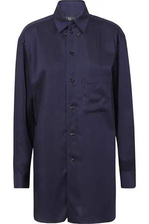 YOHJI YAMAMOTO Dames, Blouses & Shirts, Blauw, Maat: S
