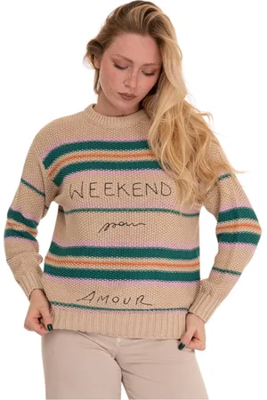 Max Mara Dames, Truien, Veelkleurig, Maat: L Katoen