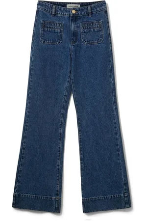 Sofie Schnoor Dames, Jeans, Blauw, Maat: L Denim