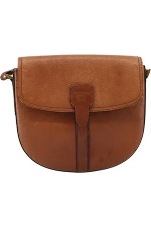 Burberry Dames, Pre-owned, Bruin, Maat: ONE Size Leer