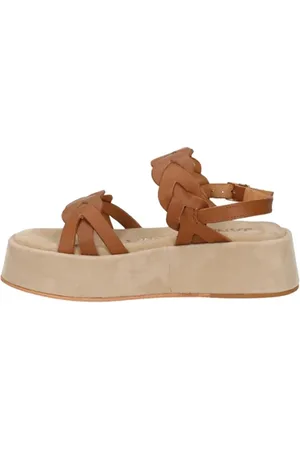 Janet&Janet Dames, Schoenen, Bruin, Maat: 37 EU Leer