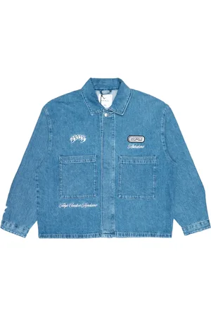 Edwin Heren, Jassen, Blauw, Maat: S Denim