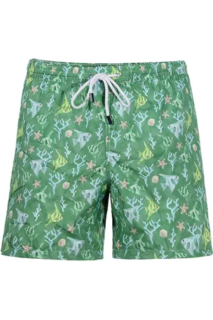 BARBA Heren, Badkleding, Groen, Maat: M Poliester