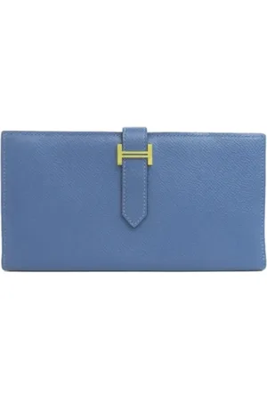 Hermès Dames, Pre-owned, Blauw, Maat: ONE Size Leer