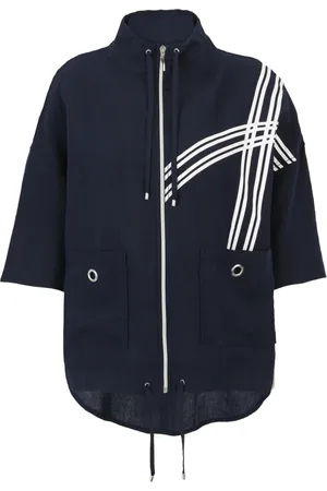 DORIS S Dames, Jassen, Blauw, Maat: 2XL Linnen