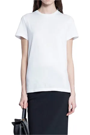 Max Mara Dames, Tops, Wit, Maat: M Katoen