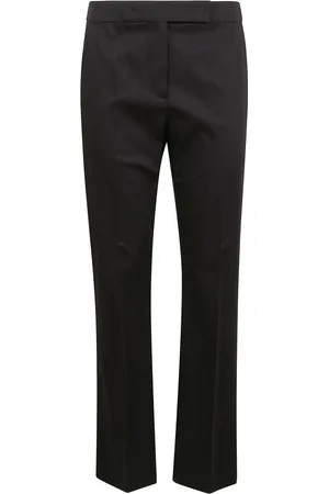Max Mara Dames, Broeken, Zwart, Maat: S Katoen