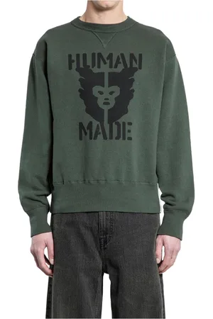HUMAN MADE Heren, Sweatshirts & Hoodies, Groen, Maat: S Katoen