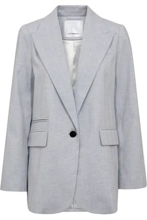 Co`Couture Dames, Jassen, Blauw, Maat: S Linnen