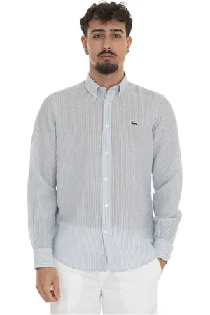 HARMONT&BLAINE Heren, Overhemden, Blauw, Maat: M
