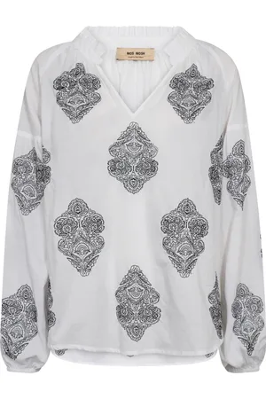 Mos Mosh Dames, Blouses & Shirts, Wit, Maat: M