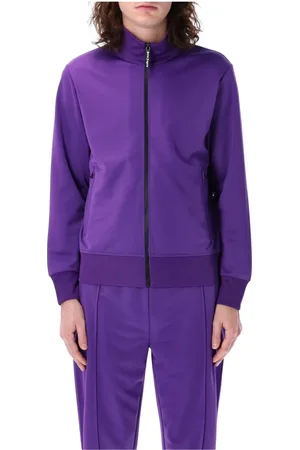 Palm Angels Heren, Sweatshirts & Hoodies, Paars, Maat: M Poliester