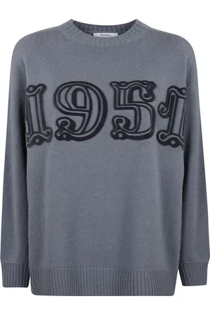 Max Mara Dames, Truien, Blauw, Maat: S Wol