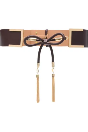 Elisabetta Franchi Dames, Accessoires, Bruin, Maat: S Leer